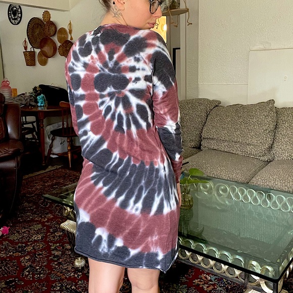 Ivory Ella tie dye dress - Picture 3 of 6